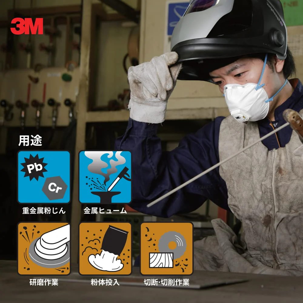 3M Dust Mask N95 Equivalent Protective Respirator 8805-DS2 10 Pack - Image 6