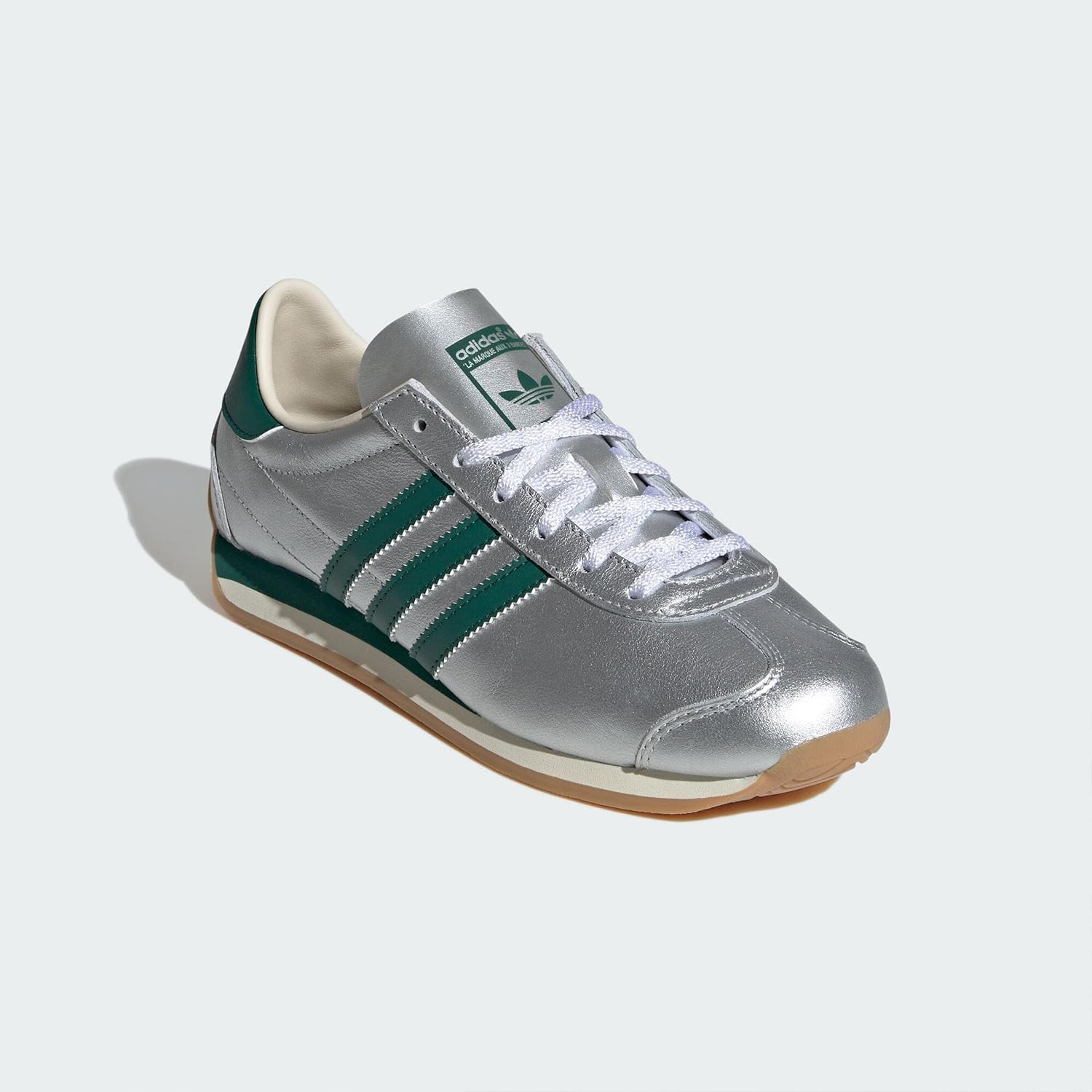 Adidas Country OG Sneakers Silver Metallic College Green Cream White IE8412 - Image 2