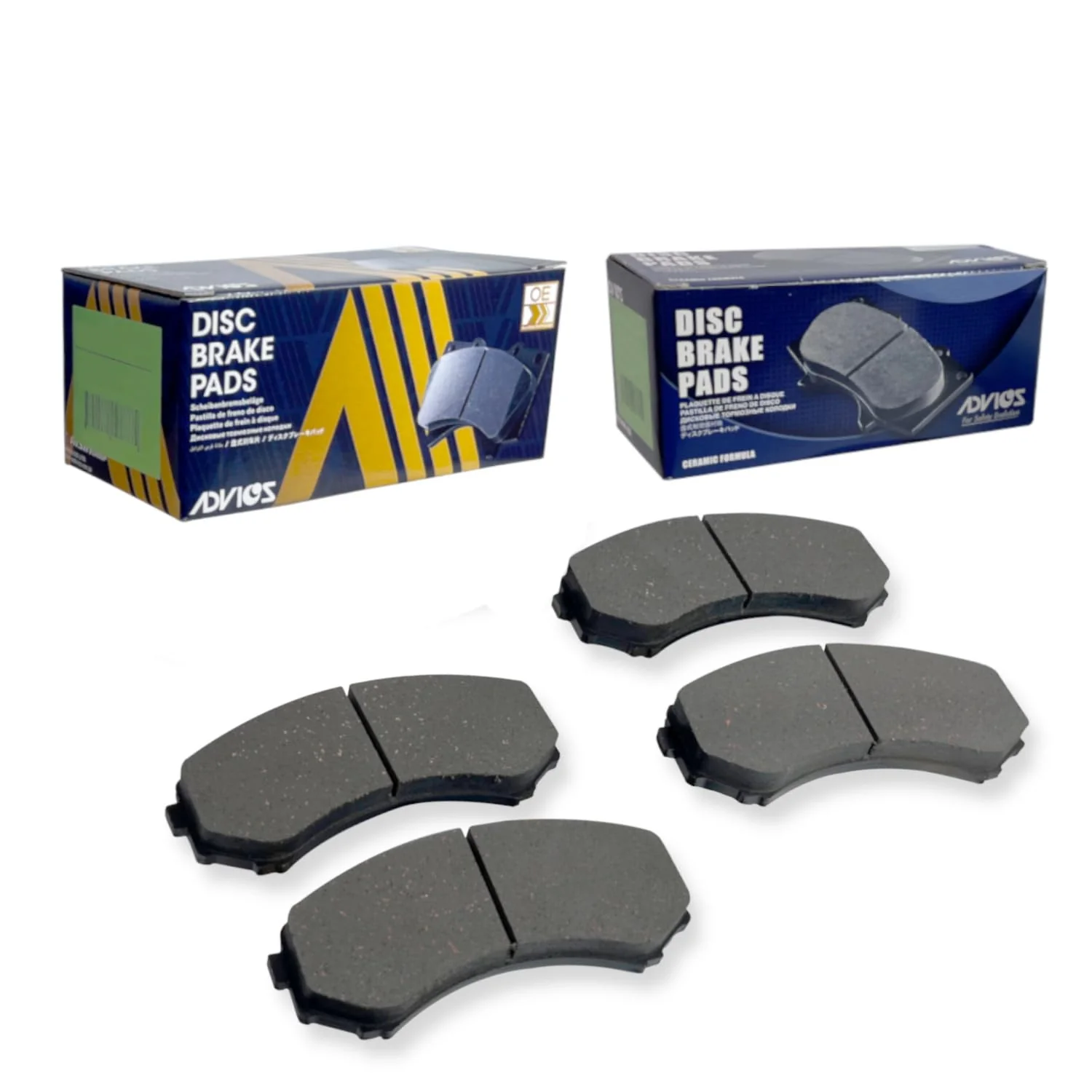 ADVICS Disc Brake Pads for TOYOTA Prius 4-Piece Kit (SN147) - Image 2
