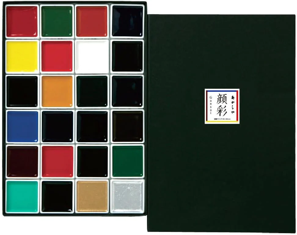 Akashiya Gansai Paint Set 24 Colors AP260-24V