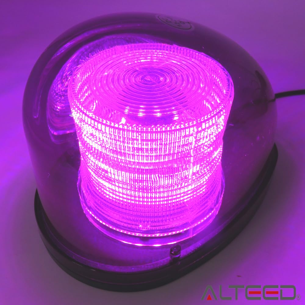 Alteed LED Rotating Light 7 Flash Patterns 12V 24V Compatible Purple - Image 3
