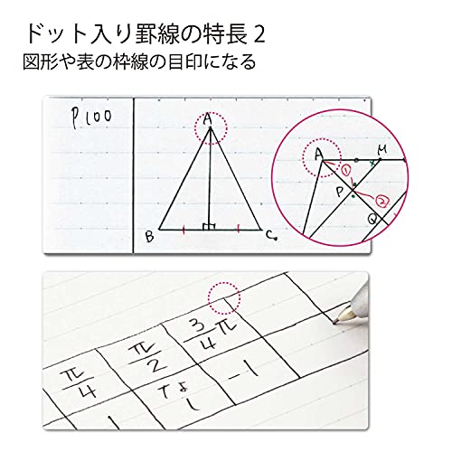 KOKUYO Notebook Campus B5 Dotted B-Lined 5-Pack Black - Image 5