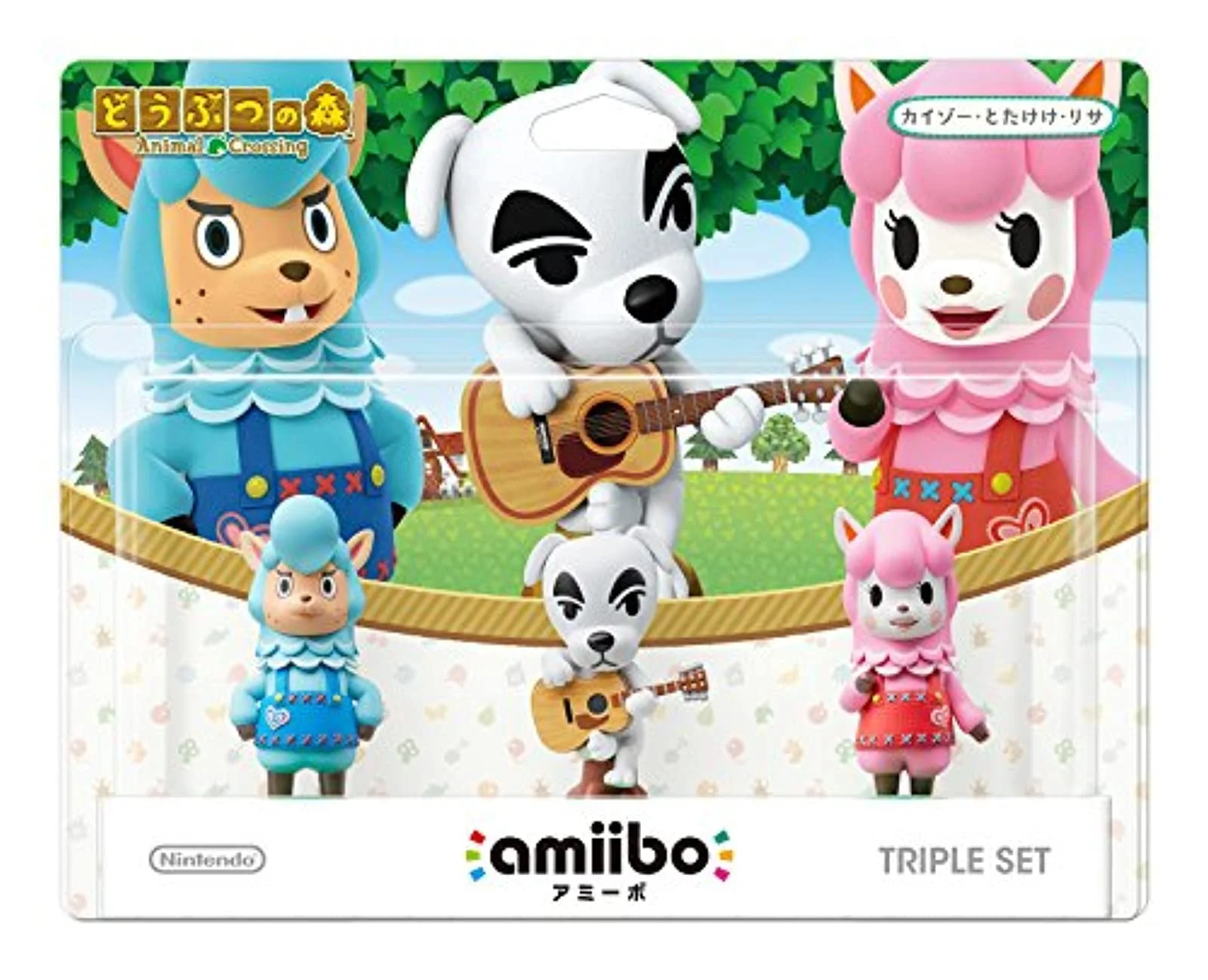 Nintendo Amiibo Animal Crossing Triple Set Kaizo Totakeke Lisa Figures Collection