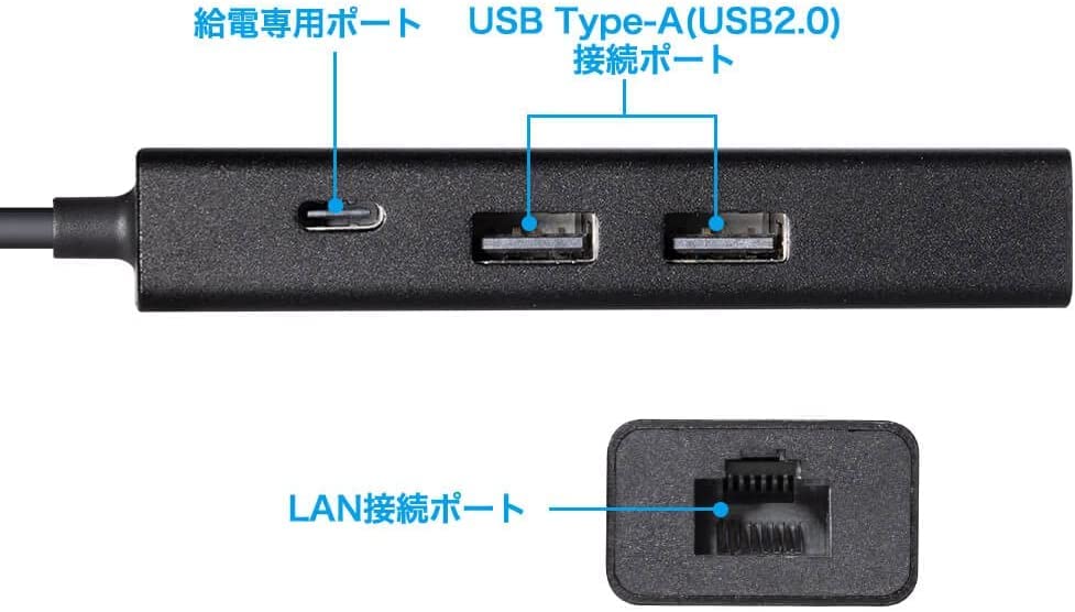 Answer Nintendo Switch Wired LAN Adapter Charging Dock USB Hub PD Compatible - Image 4