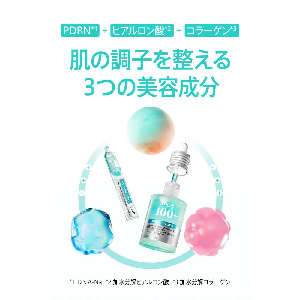 ANUA PDRN Hyaluronic Acid Capsule Serum 30ml Hydrating Glow for Dry/Combo Skin - Image 3