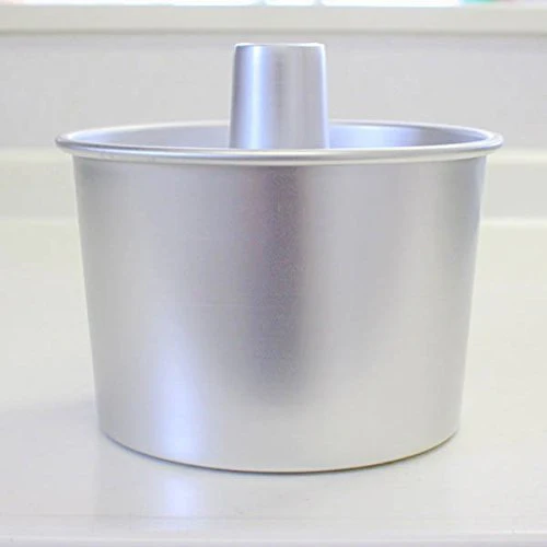 Asai Shoten original seamless aluminum tall chiffon cake mold 14cm silver - Image 9