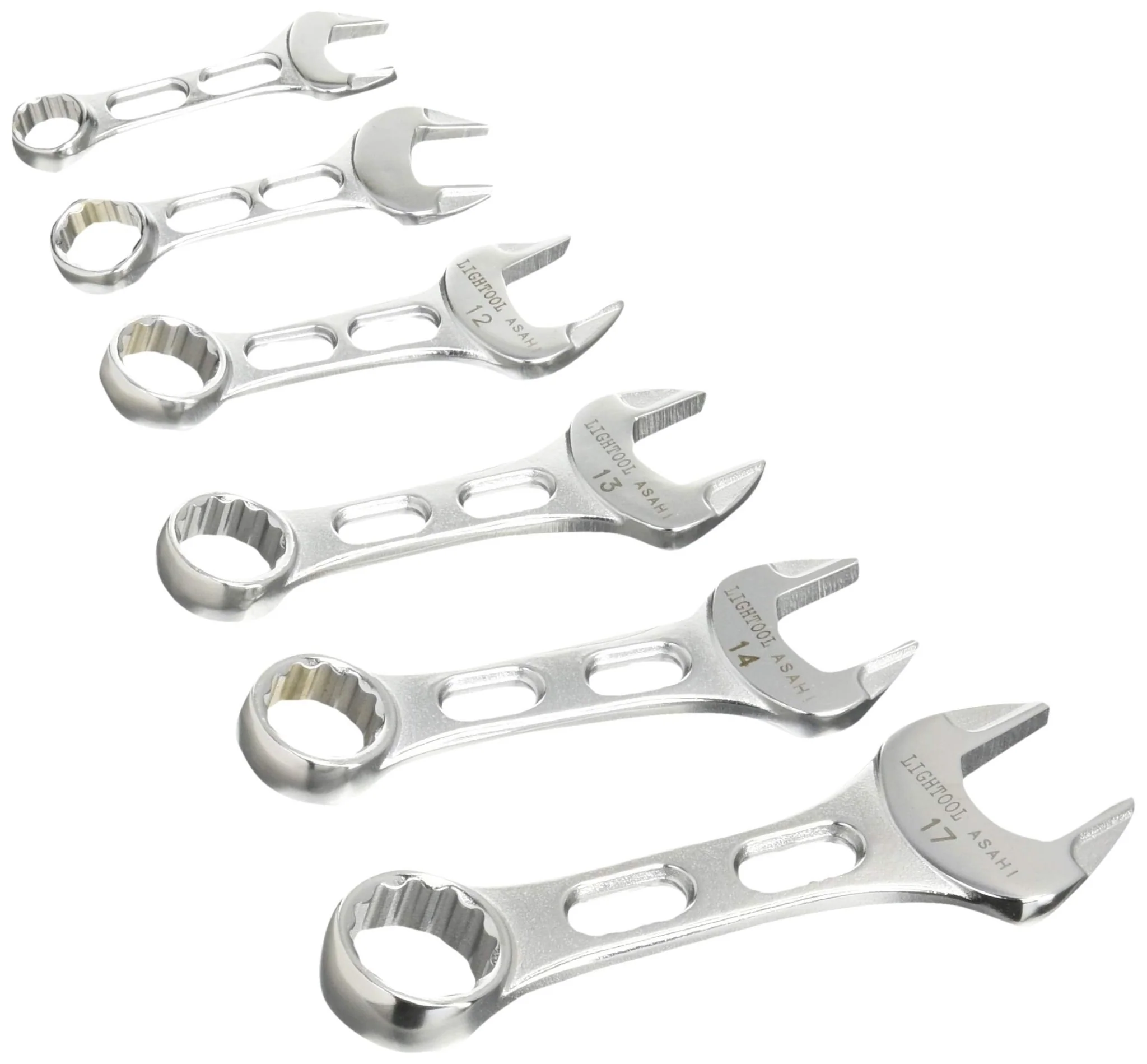 ASH (Asahi Kinzoku Kogyo) Light Tool Combination Spanner Set 6-Piece LCWUS60