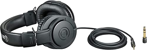 Audio Technica Professional Monitor Headphones ATH-M20x Studio Recording - Image 3