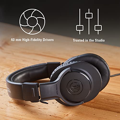 Audio Technica Professional Monitor Headphones ATH-M20x Studio Recording - Image 5