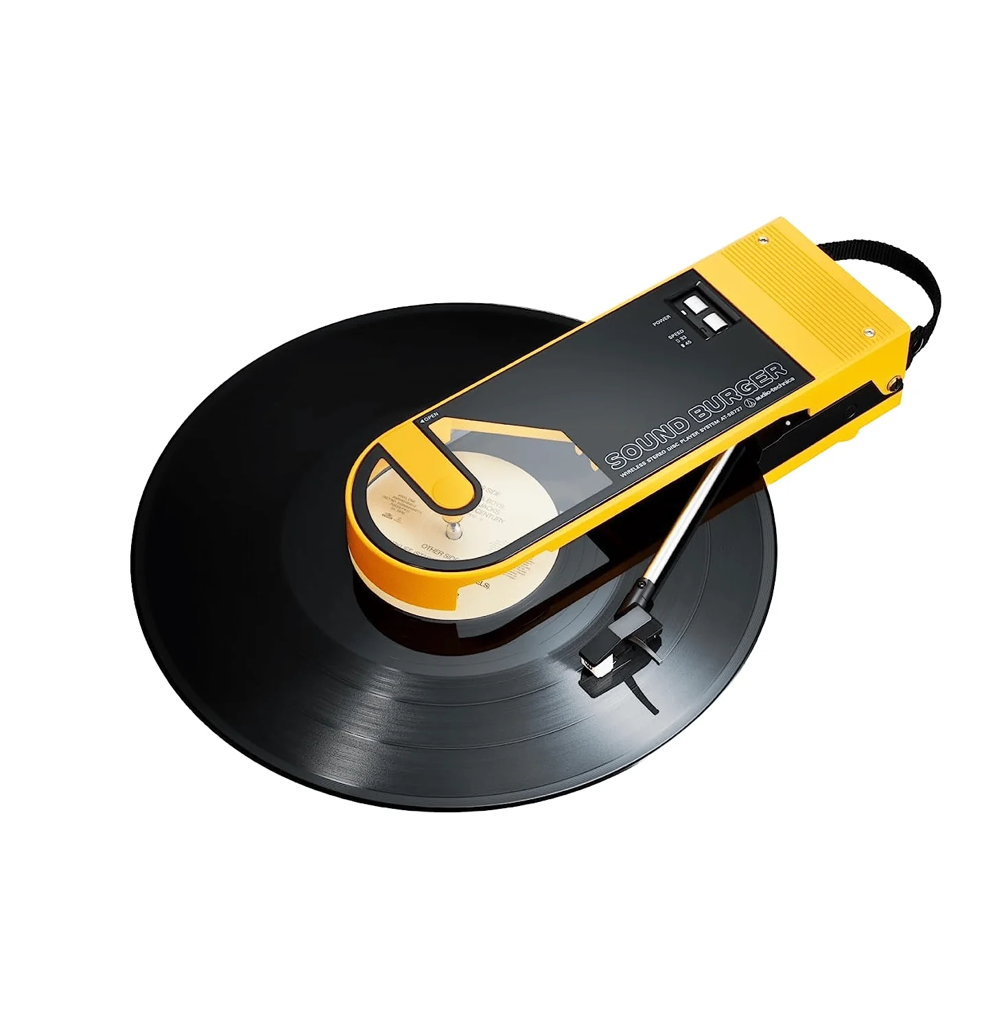 Audio-Technica Wireless Record Player Sound Burger USB Bluetooth AT-SB727 Yellow
