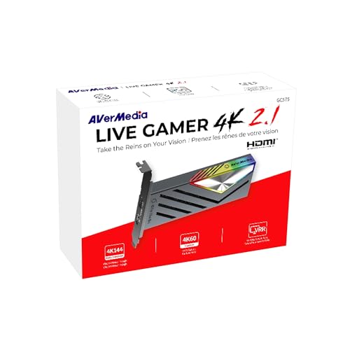AVerMedia LIVE GAMER 4K 2 1 GC575 PCIe Capture Card HDMI 2 1 4K High Refresh - Image 5