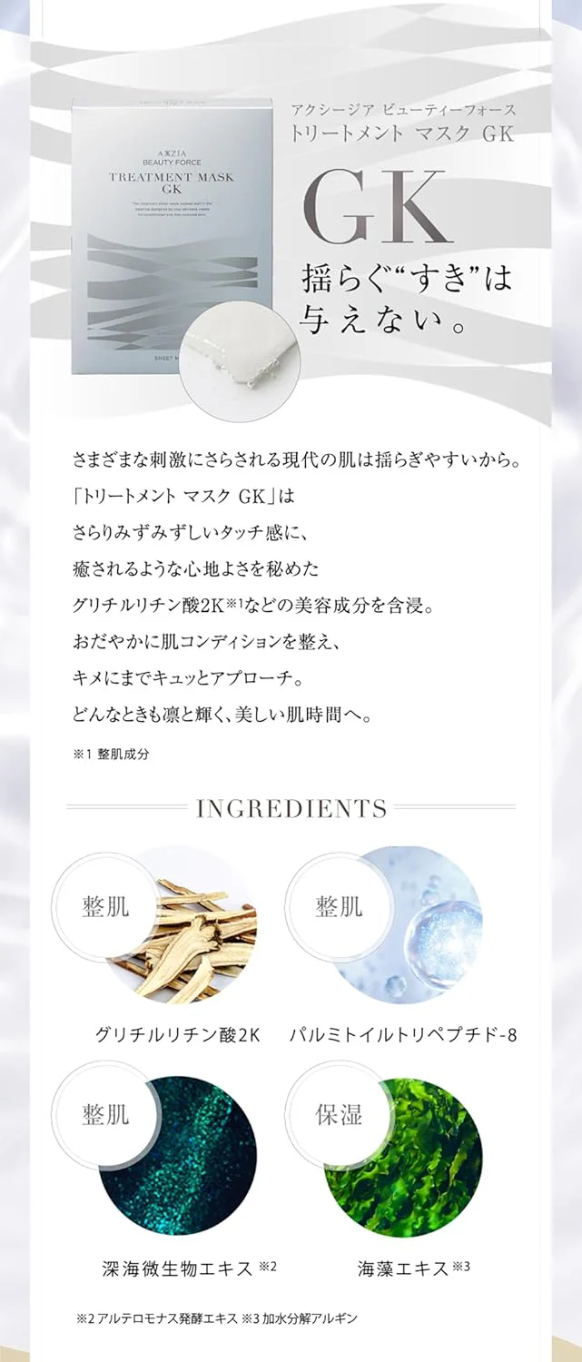 AXXZIA Beauty Force Treatment Mask GK 1 Sheet - Image 4