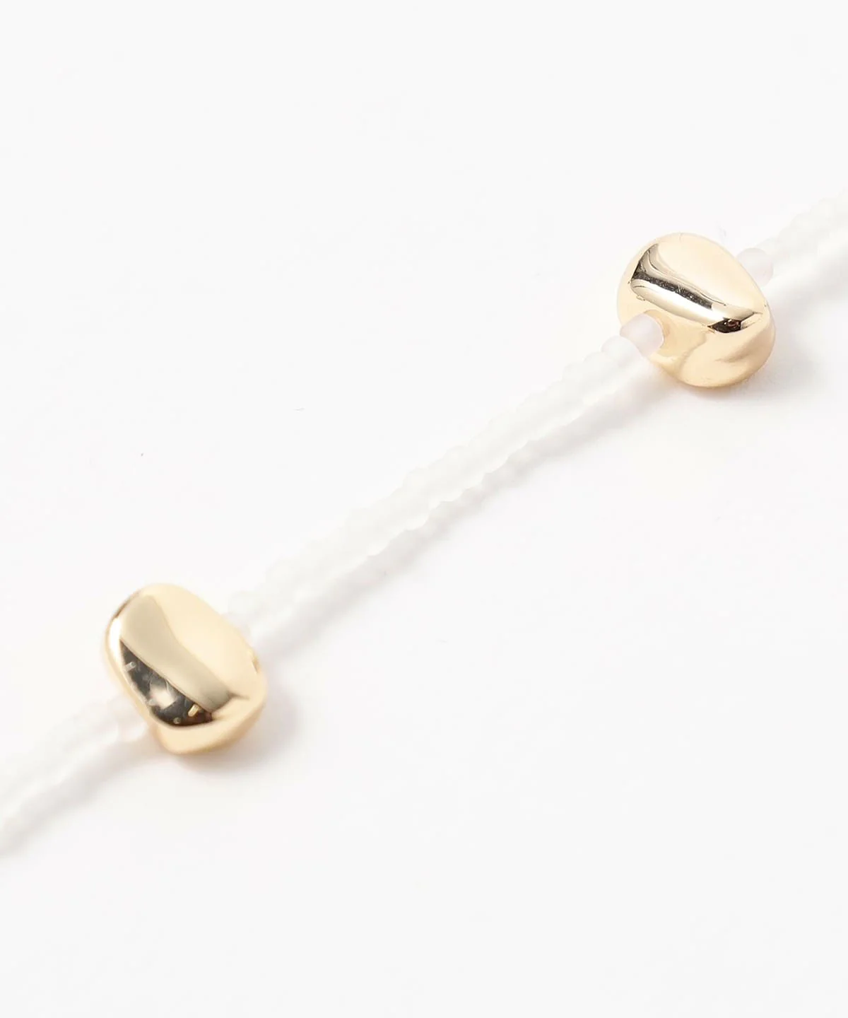 BEAMS HEART womens matte beads metal necklace - Image 3
