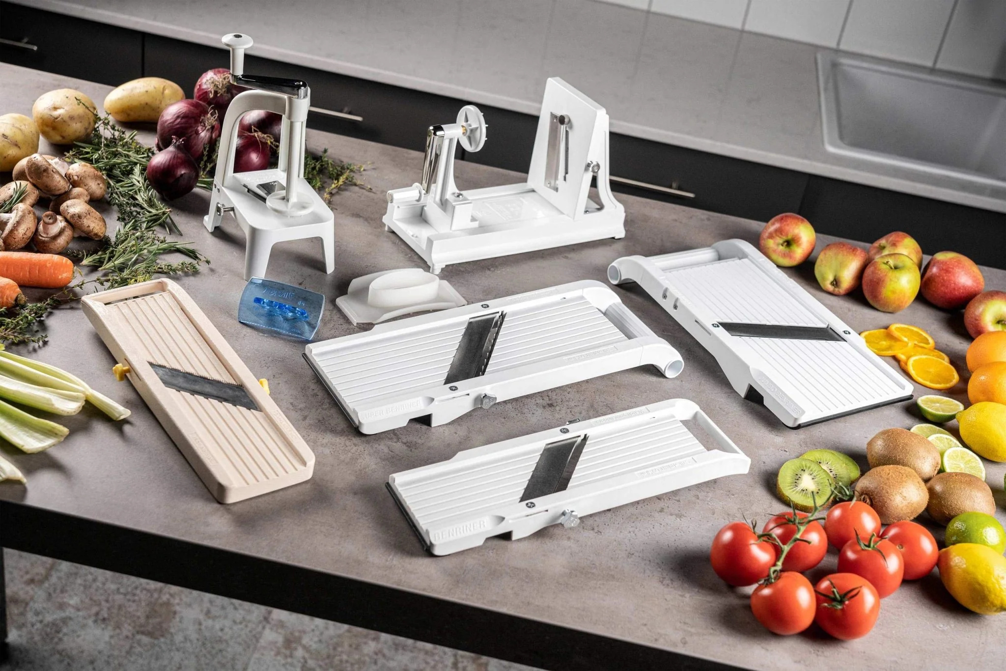 BENRINER COOK HELP Professional Vegetable Slicer CKT04 BN7 Kitchen Mandoline Made in Japan 3 Blade Types - Image 6