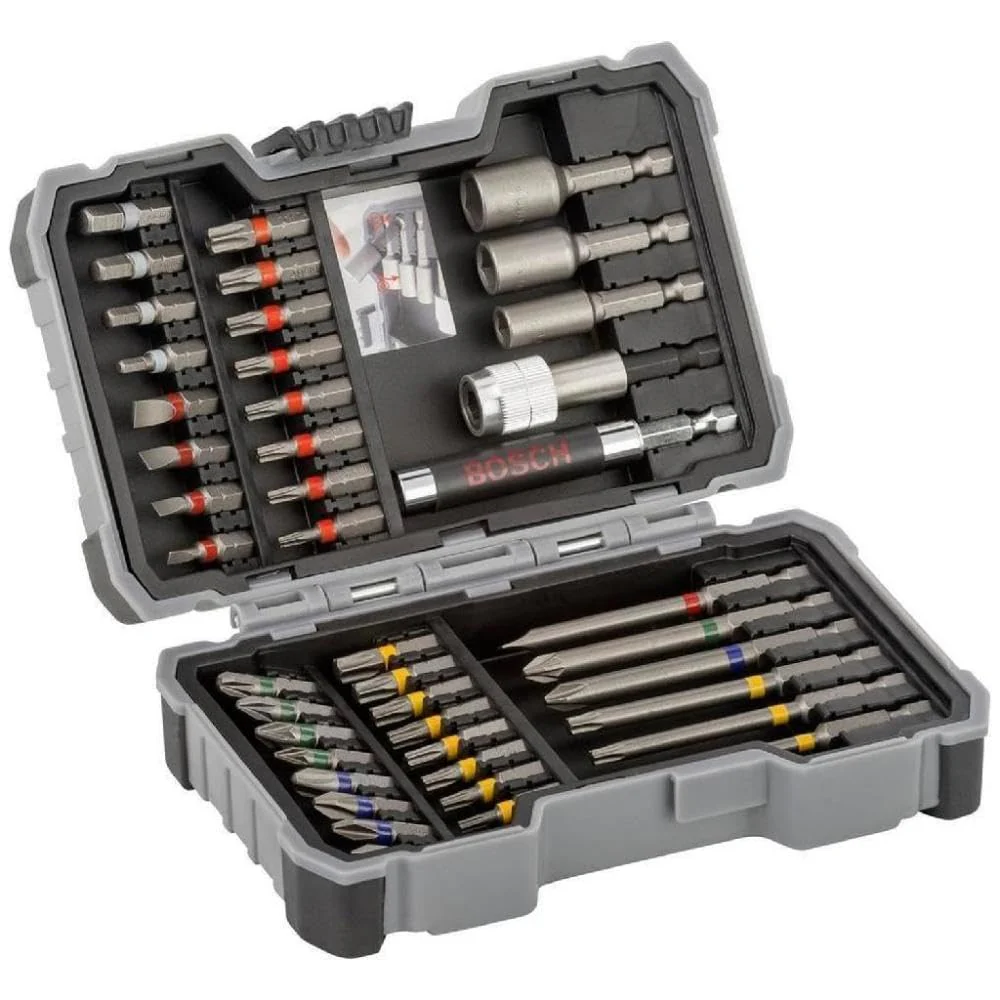 BOSCH Driver Bit Set 43 Pieces Hex Shank 635mm 9mm Groove 25mm Case 2607017164 - Image 3