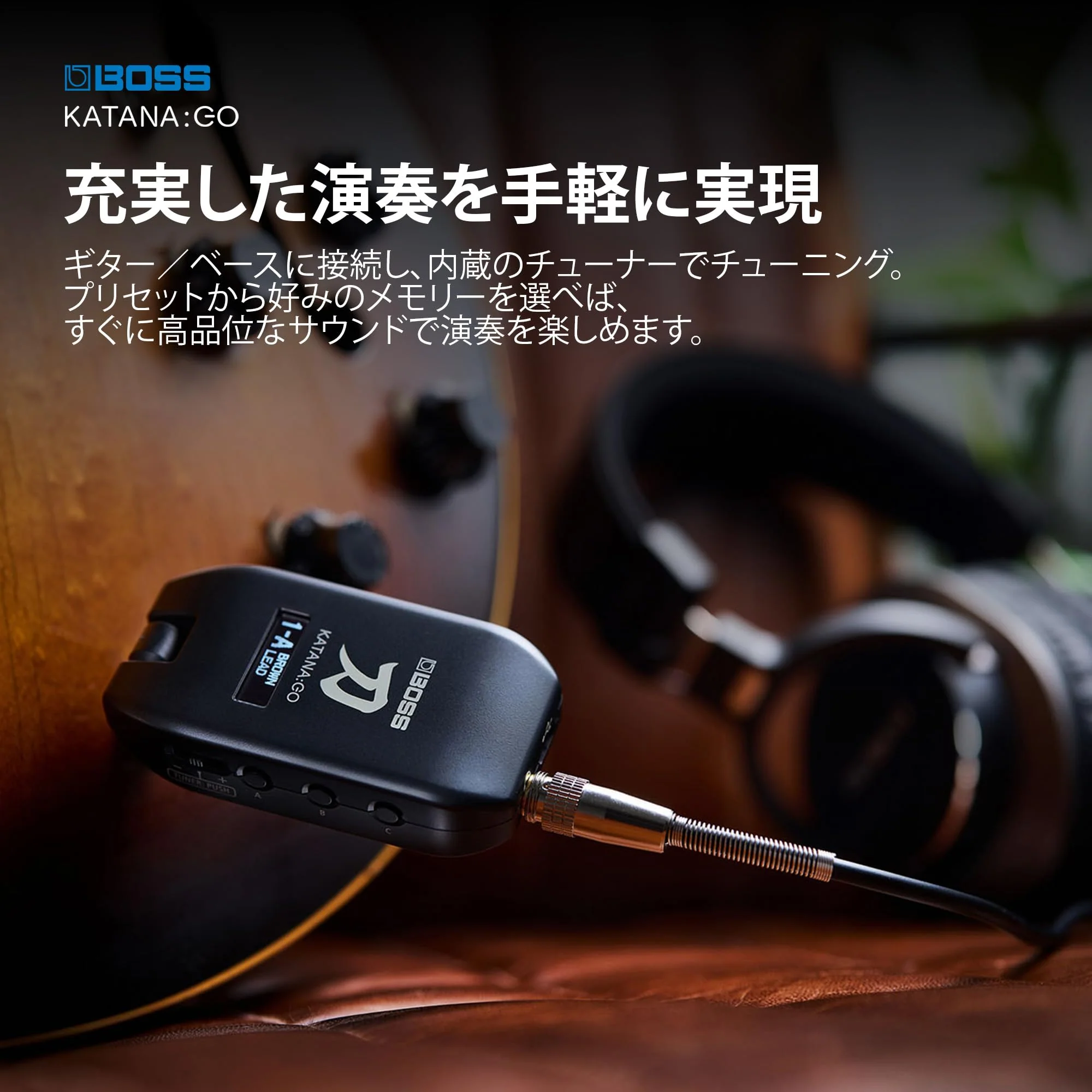 BOSS Katana:GO Headphone Guitar Amp with Bluetooth and OLED Display - Image 3