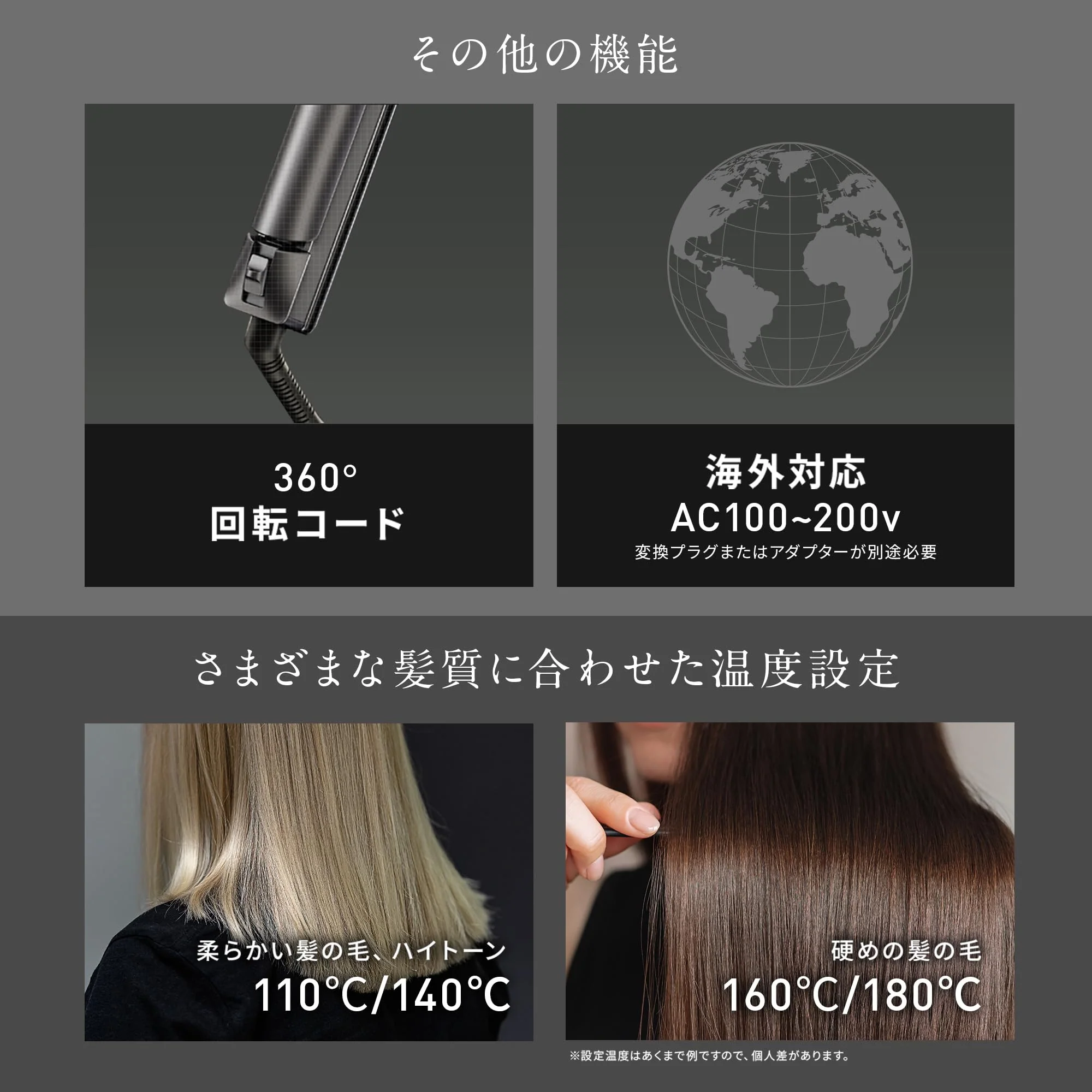 Brighte 3D Silk Straight Hair Iron 30mm Black Damage-Reducing Curl & Shine - Image 7
