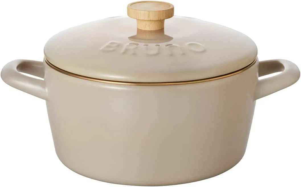 Bruno Fuji enameled two-handled pot 20cm BHK280 - Image 10