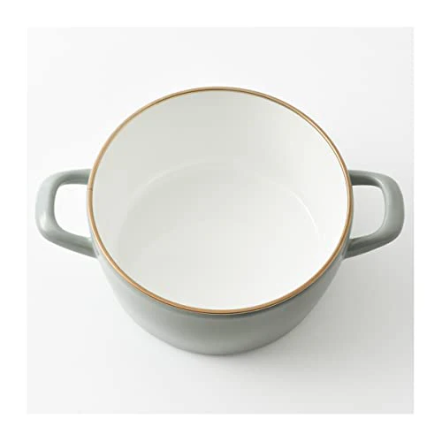 Bruno Fuji enameled two-handled pot 20cm BHK280 - Image 3