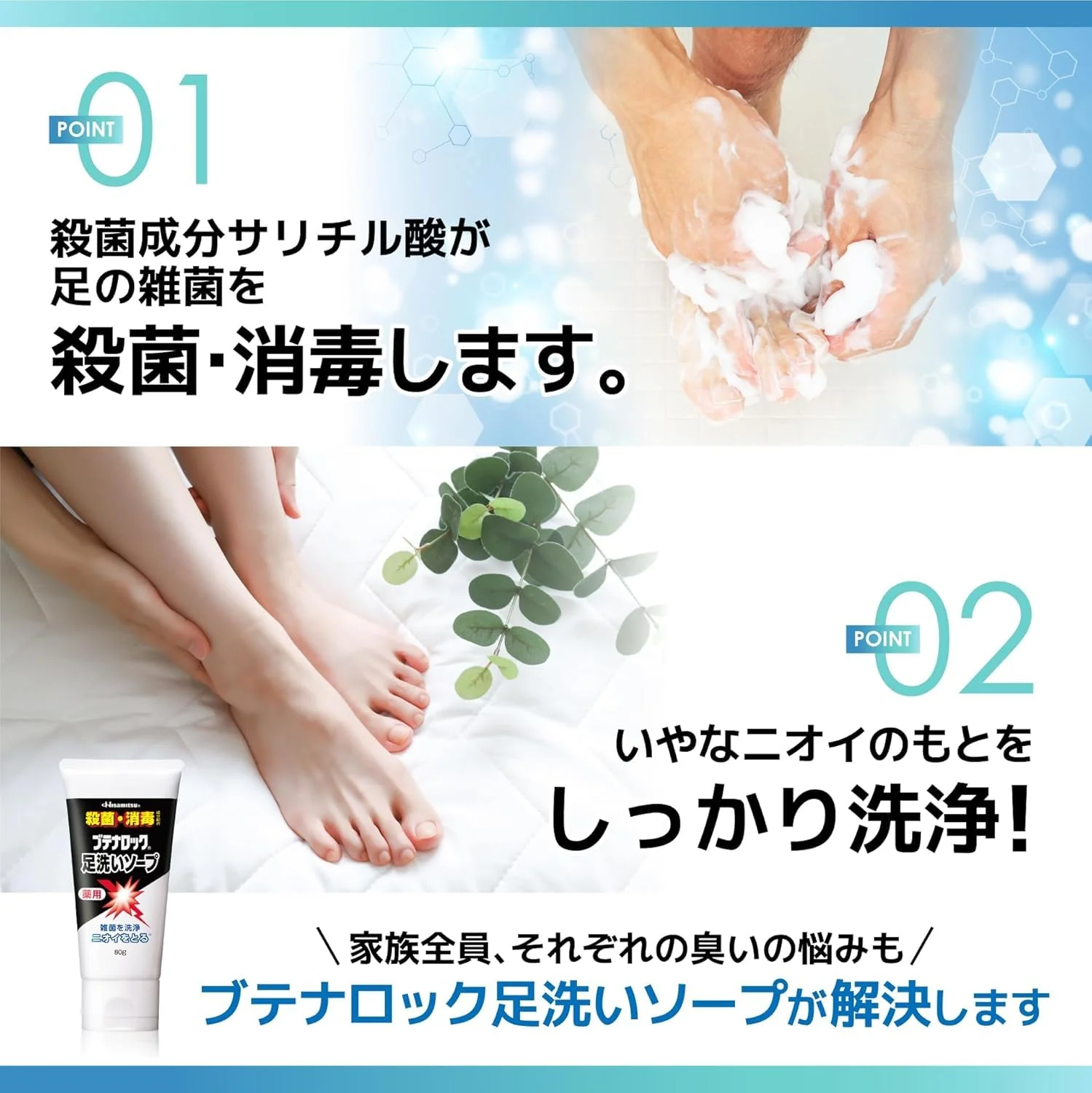 Butenalock Foot Wash Soap for Odor and Sweat Control 150g - Image 4