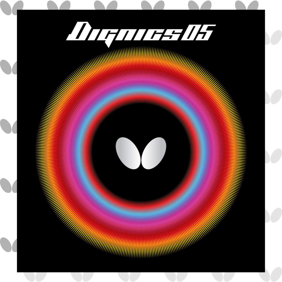 Butterfly Table Tennis Rubber Dignics 05 High Tension 06040 Red Extra Thick - Image 2