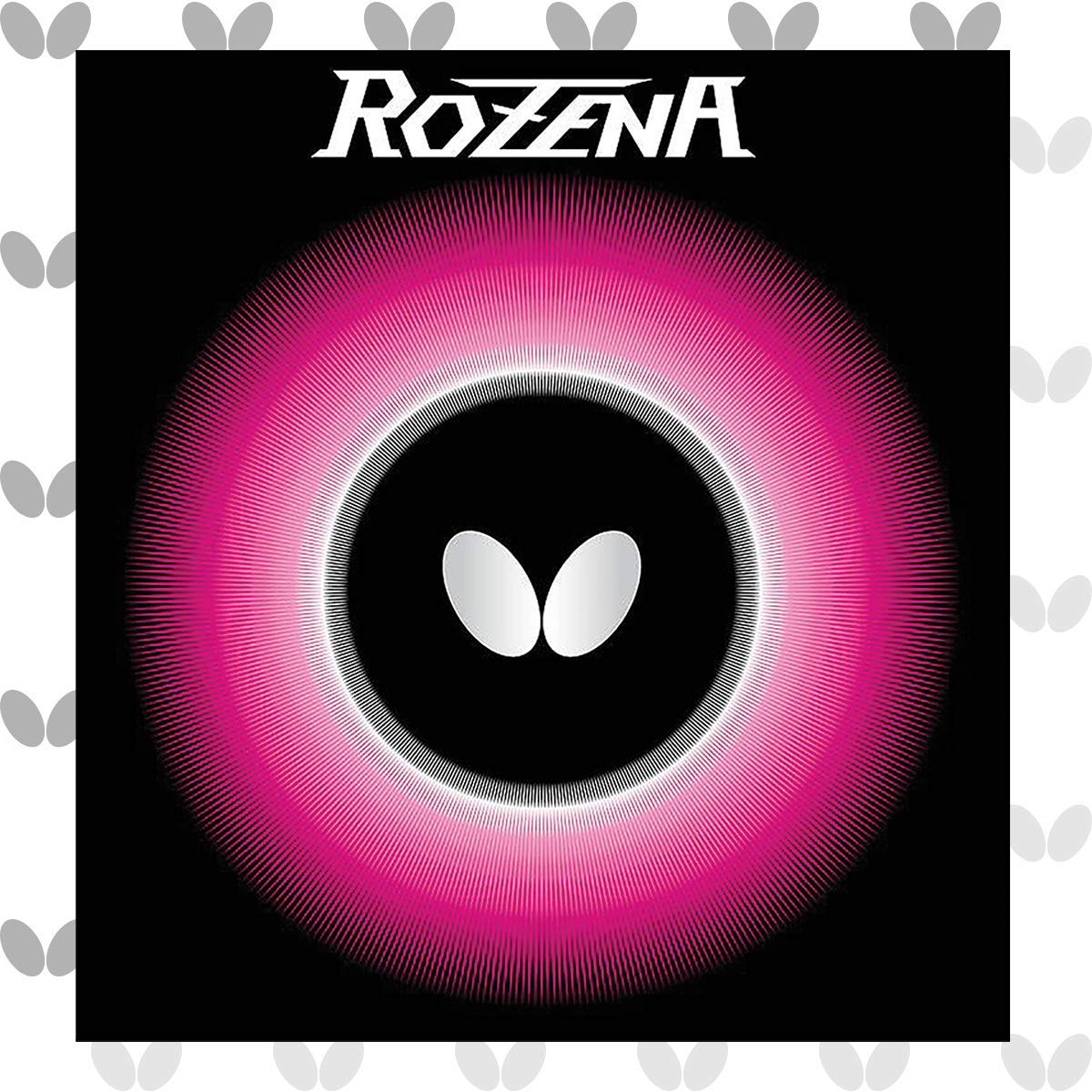Butterfly Table Tennis Rubber Rozena Thick 06020 Black - Image 2