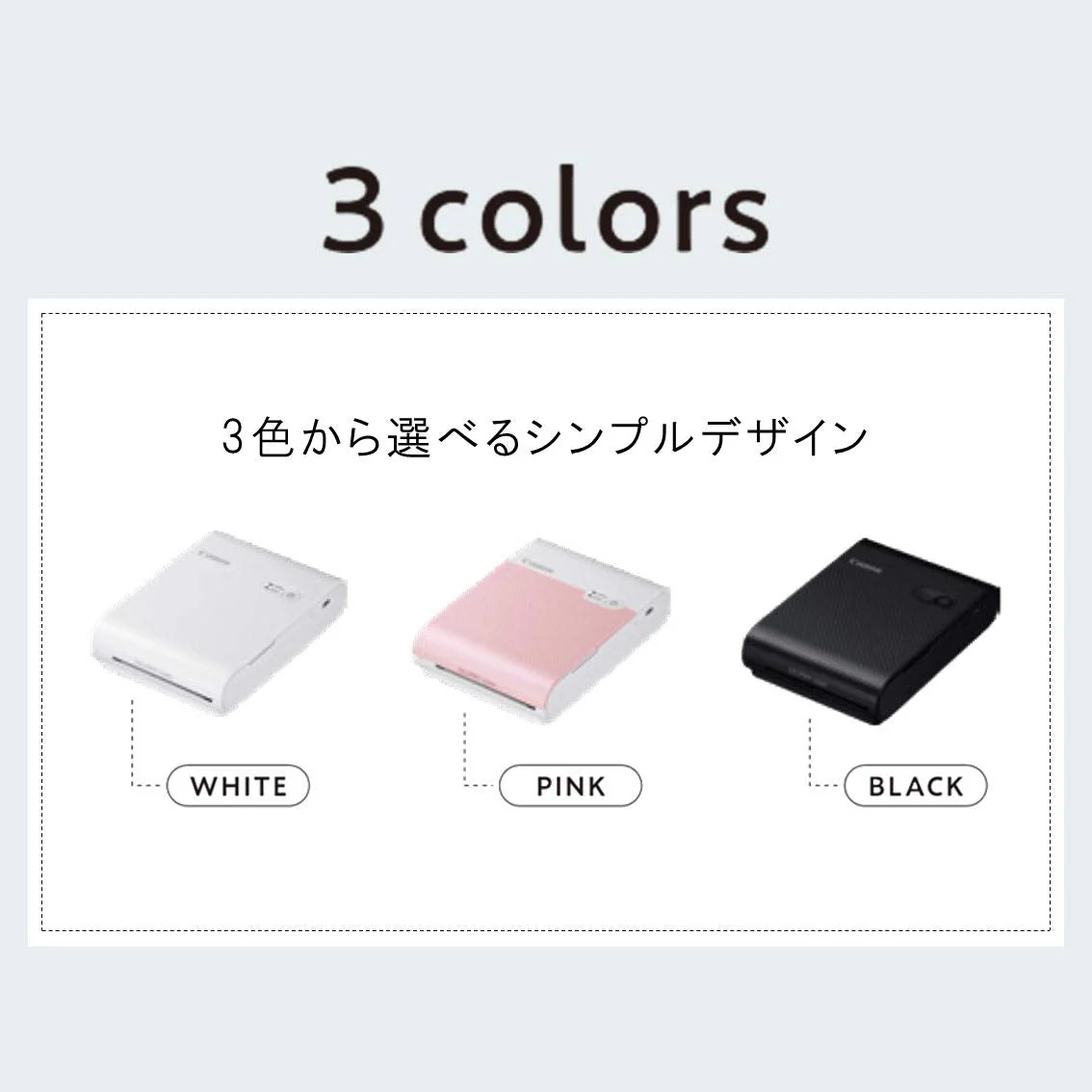 Canon Smartphone Printer Compact Durable Sticker Paper Selphy Square QX10 Pink - Image 3