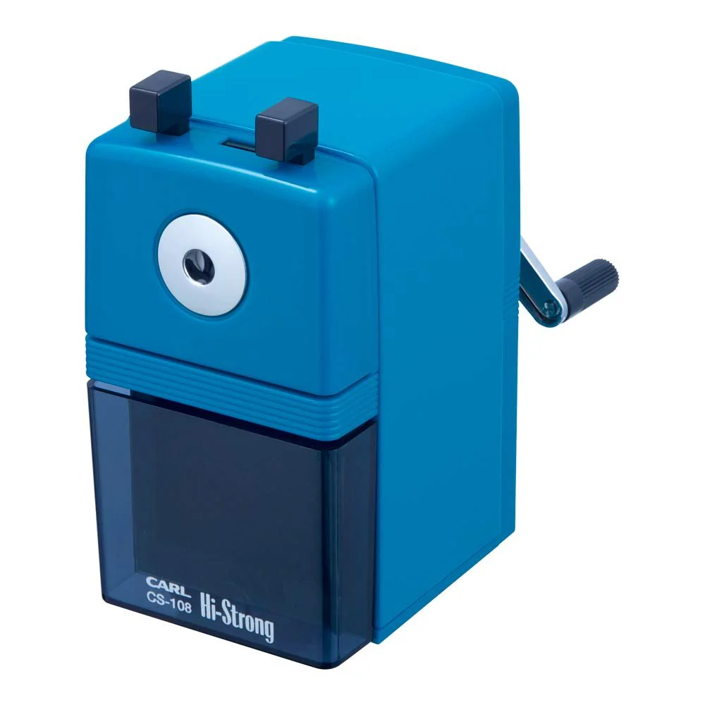 Carl Manual Pencil Sharpener High Strong CS-108-B Blue