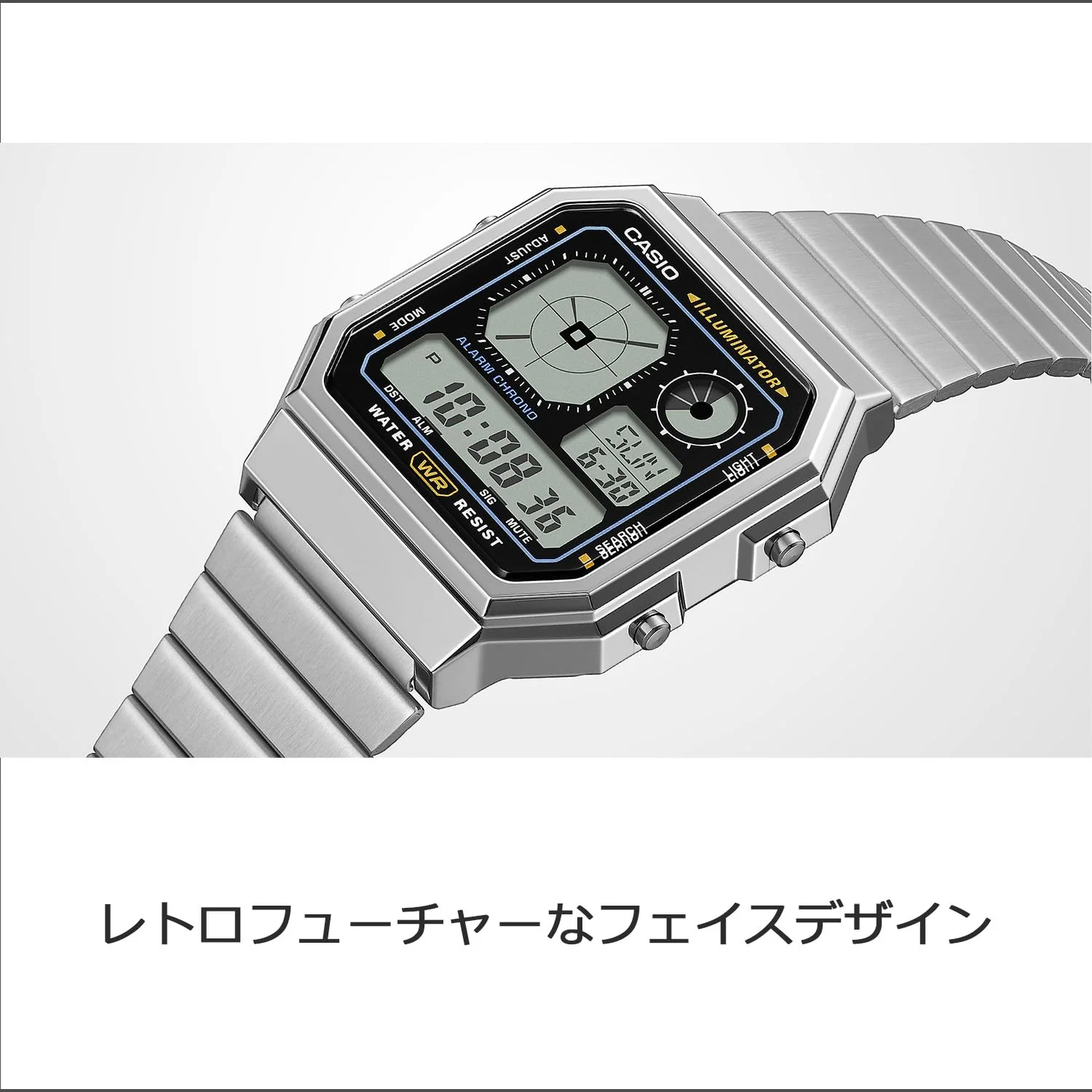 CASIO Classic Men's Watch A130WE-7AJF Silver - Image 3