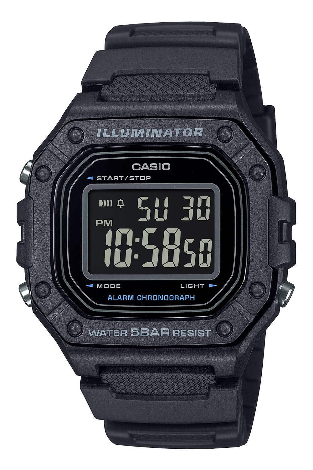 CASIO Collection Digital Watch W-218H-1BJF WEB Limited Black
