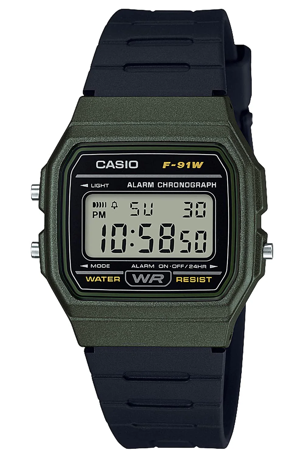 CASIO Collection F-91WM-3AJH Digital Wristwatch Black (Japan model)