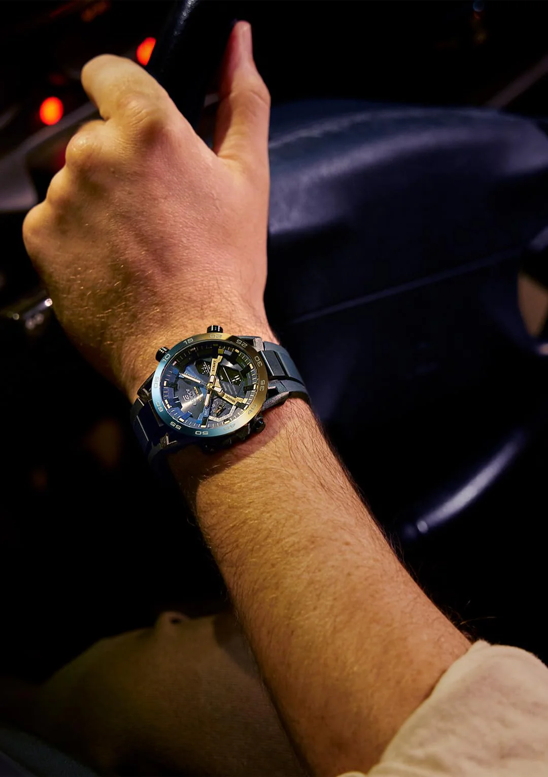 CASIO Edifice Solar Bluetooth Watch ECB-2000YNP-1AJF Navy Nighttime Drive - Image 4