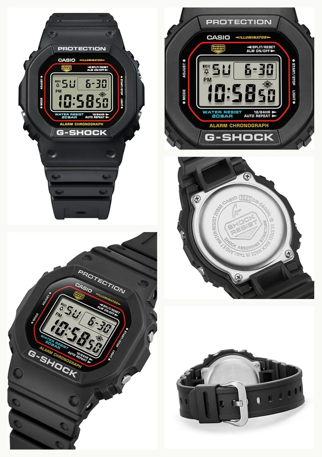 CASIO G-SHOCK DW-5600RL-1JF Iconic Styles Men's Watch Black - Image 2