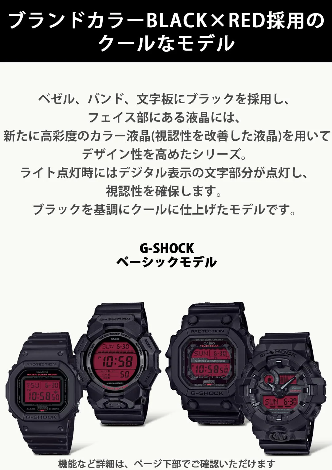 CASIO G-Shock Eco-Friendly GD-010BBR-1JF Black Men's Watch - Image 2