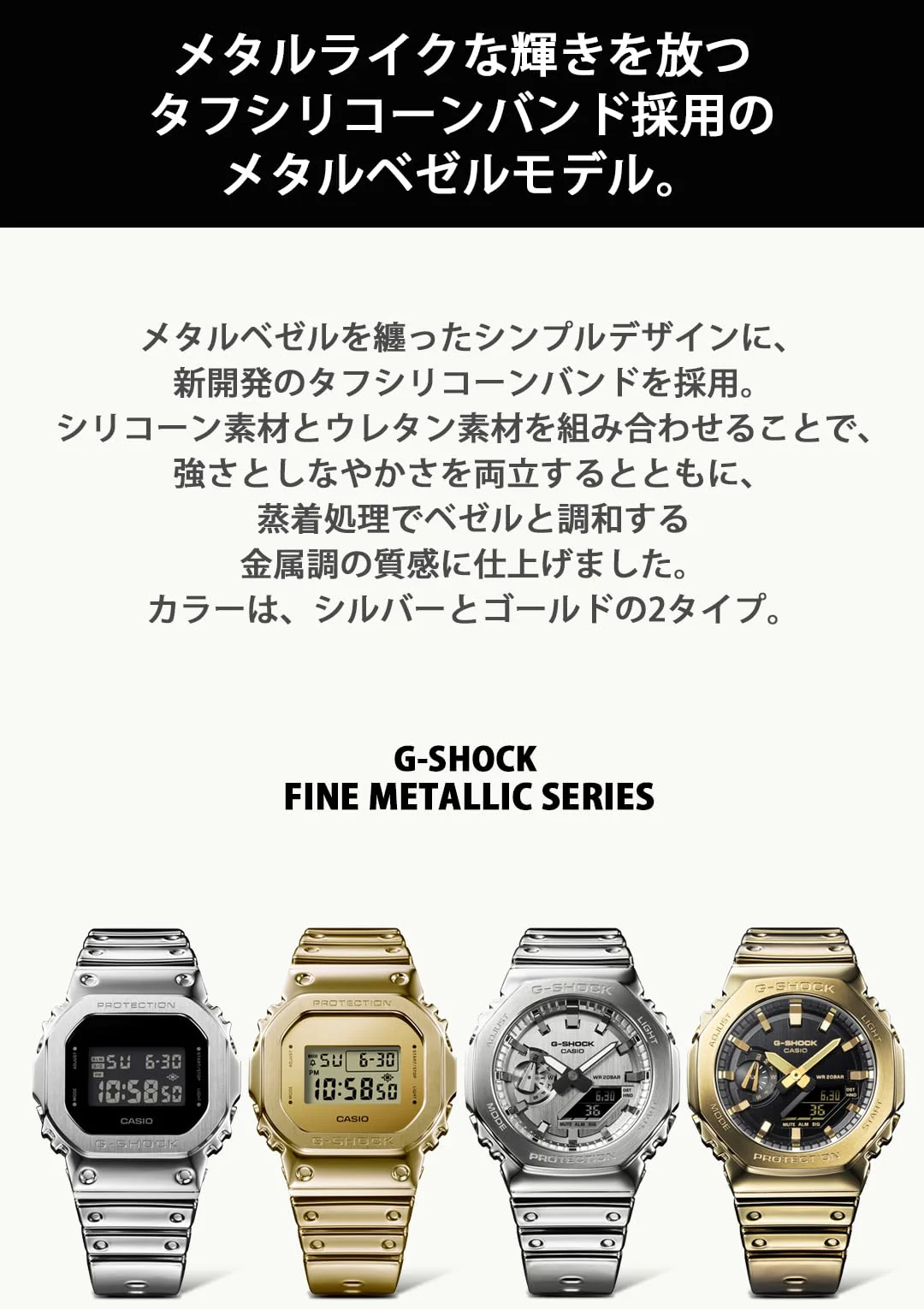 CASIO G-Shock Fine Metallic GM-5600YMG-9JF Men's Gold (Japan) - Image 6