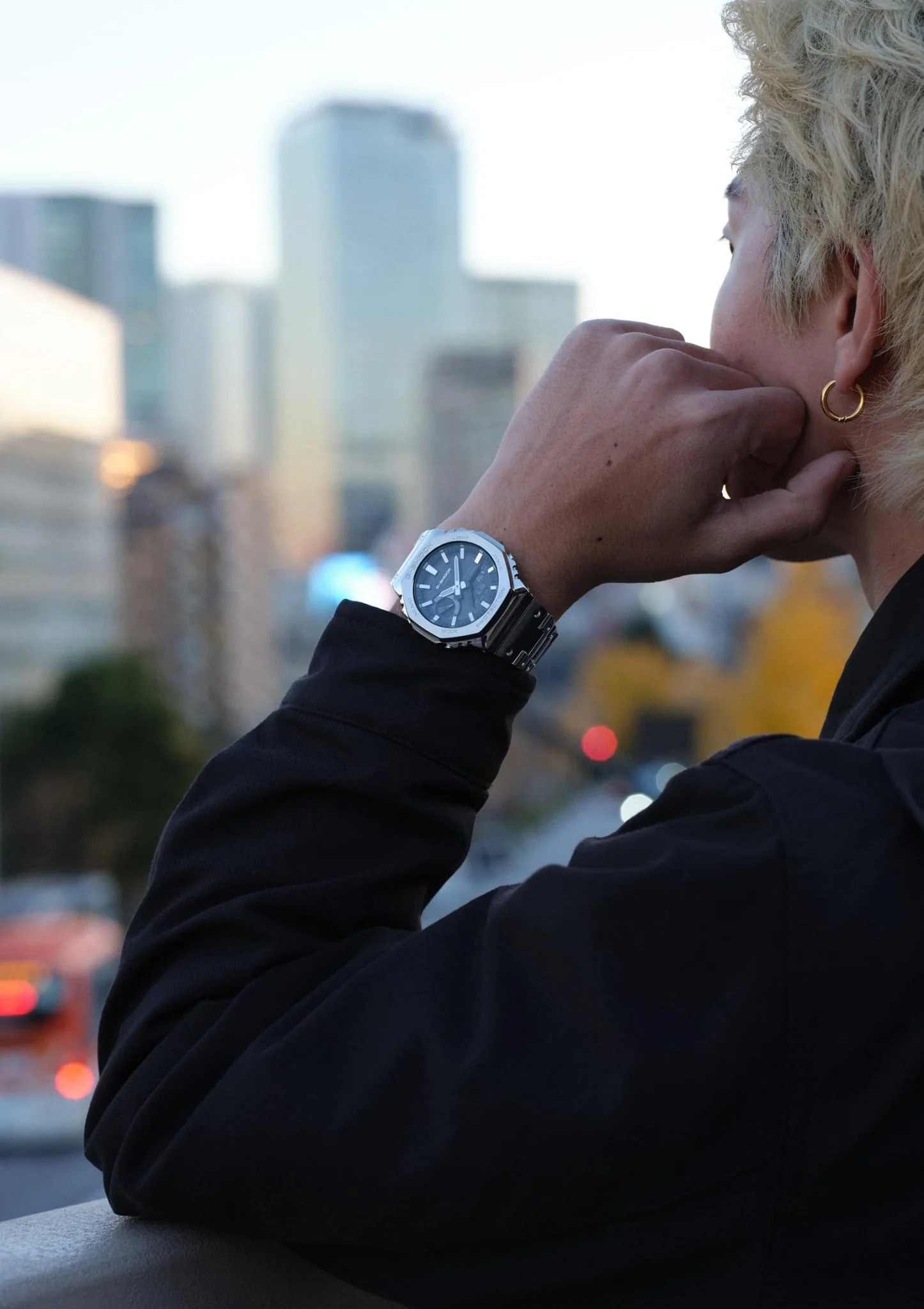 CASIO G-Shock Full Metal Bluetooth Tough Solar Men's Watch Silver - Image 5