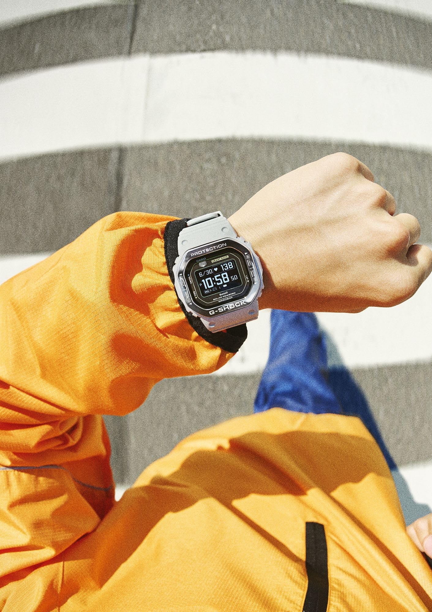CASIO G-Shock G-Squad Heart Rate Bluetooth Watch DW-H5600MB-8A9JR Gray - Image 8