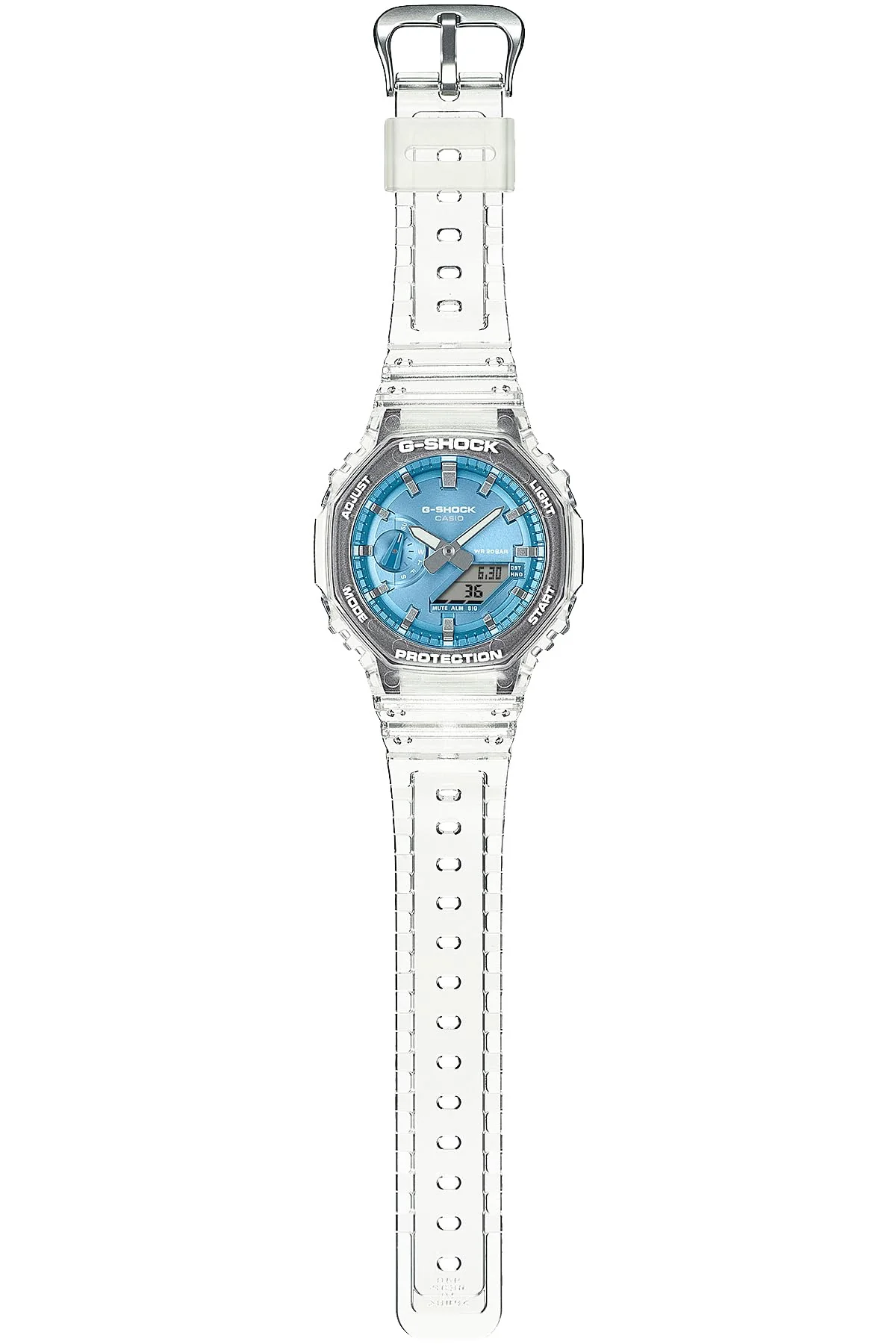 CASIO G-Shock GA-2100BM-7A2JF Bright Metallic Dial Clear Men's Watch - Image 2