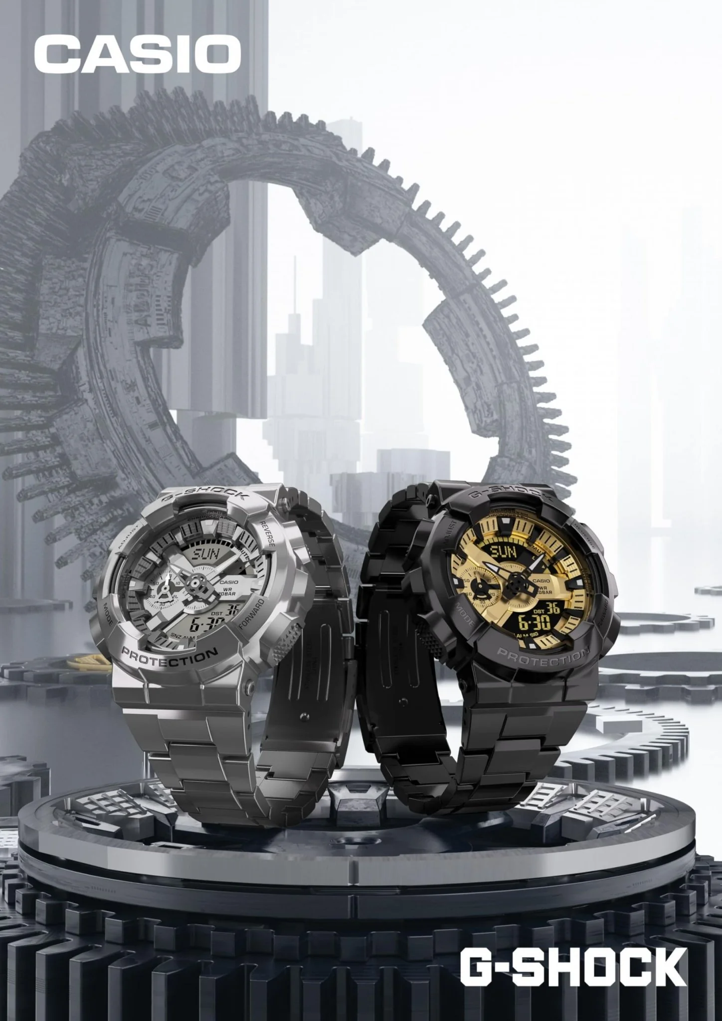 CASIO G-Shock GM-110D-8AJF Metal Covered Silver Watch for Men - Image 2