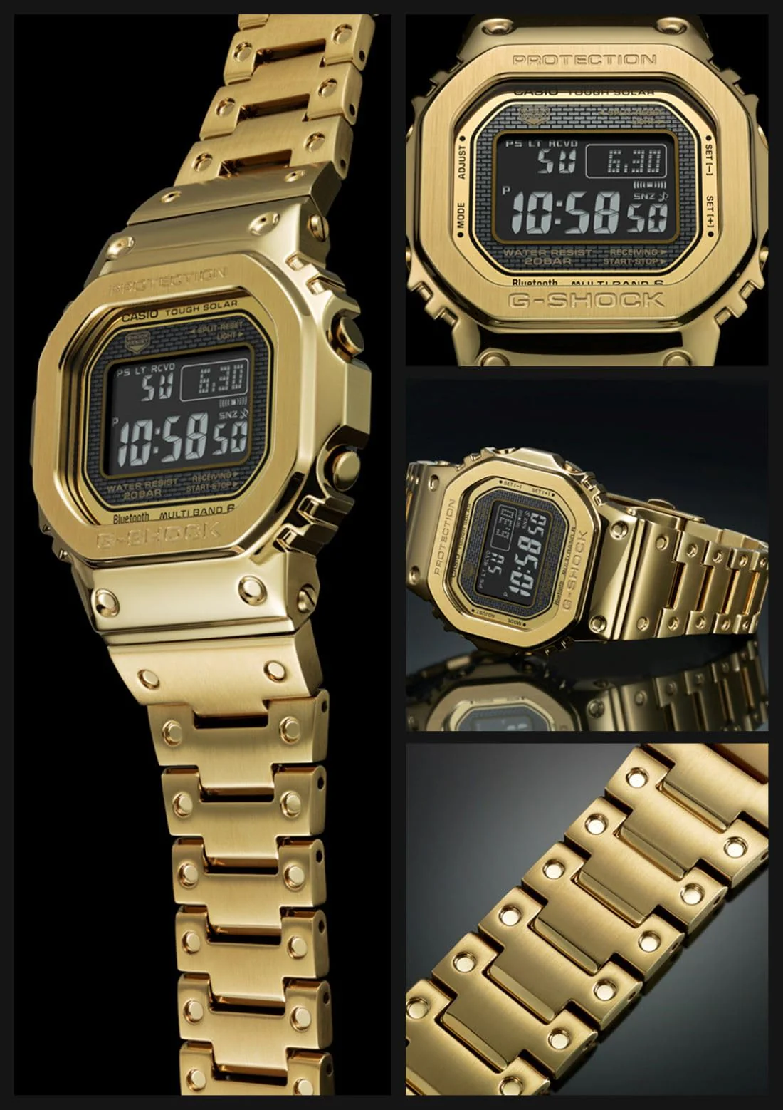 CASIO G‑Shock Men's Gold Full‑Metal Bluetooth Radio Solar Watch GMW‑B5000GD‑9JF - Image 2