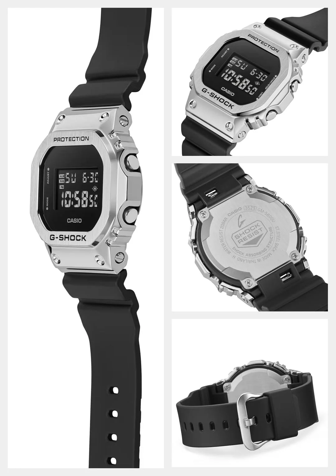 CASIO G-Shock Watch Domestic Model GM-5600U-1JF Men's Black - Image 2