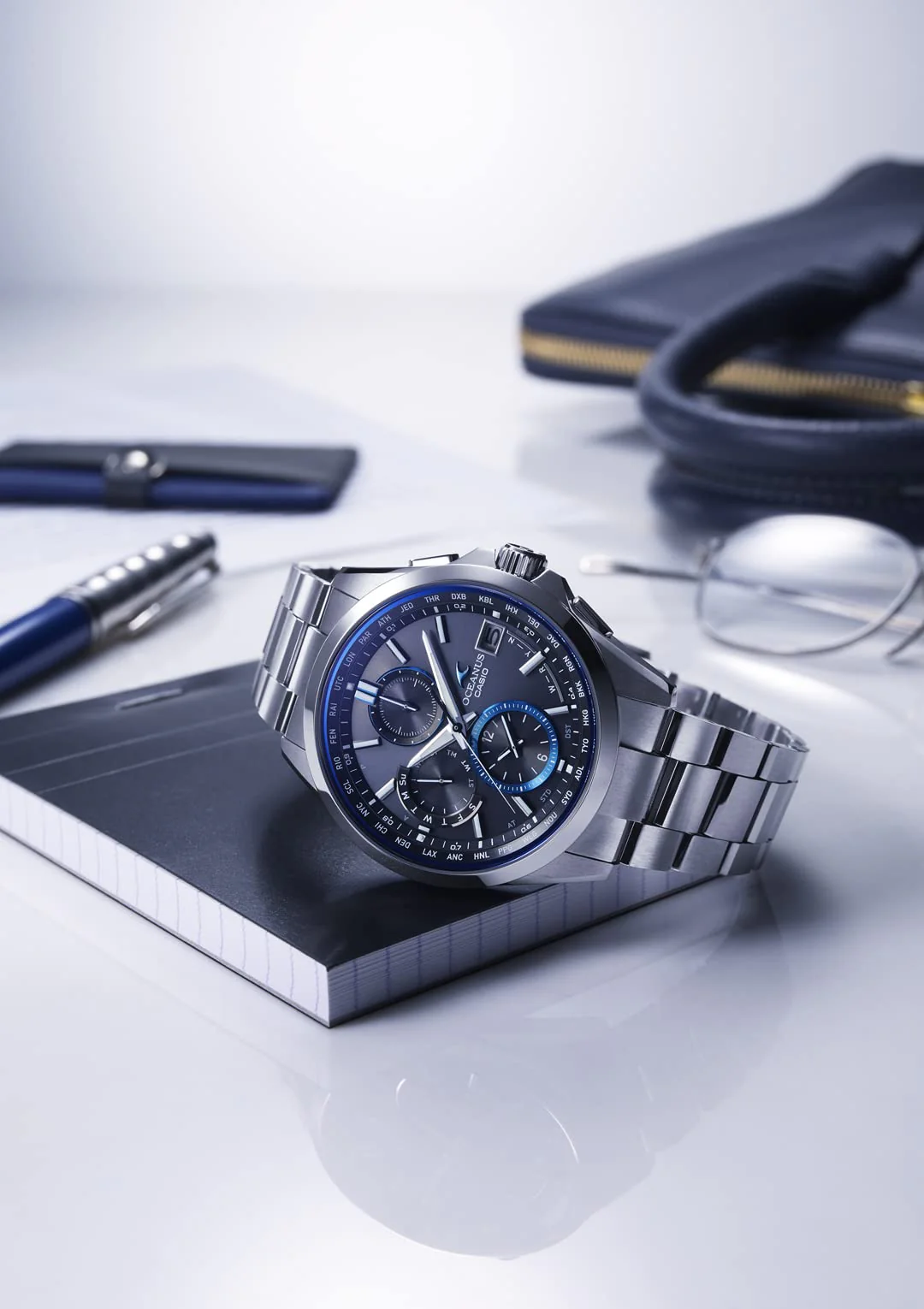 CASIO OCEANUS Classic Radio‑Solar Watch OCW‑T2600‑1AJF Silver - Image 3