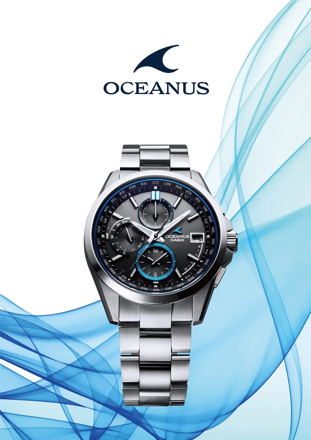CASIO OCEANUS Classic Radio‑Solar Watch OCW‑T2600‑1AJF Silver - Image 5