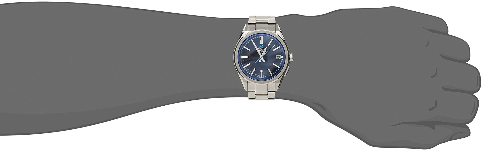 CASIO Oceanus OCW-T200S Solar Bluetooth Radio Wave Watch Made in Japan Silver - Image 2