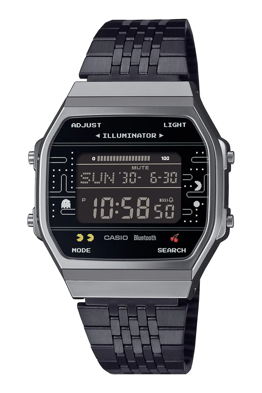 CASIO PAC-MAN Limited Edition Bluetooth Digital Watch ABL-100WEPC-1BJR Made in Japan Black