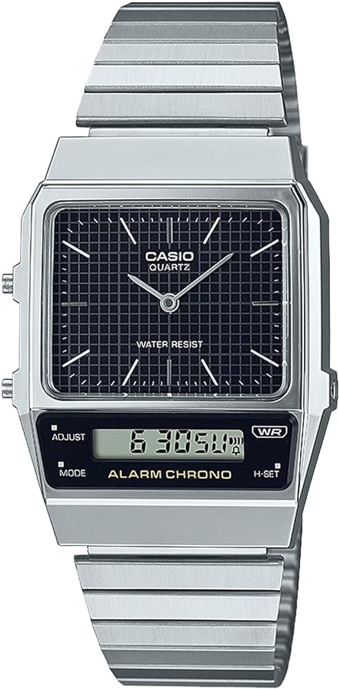CASIO Standard AQ-800E-1A Silver Retro Reissue Watch