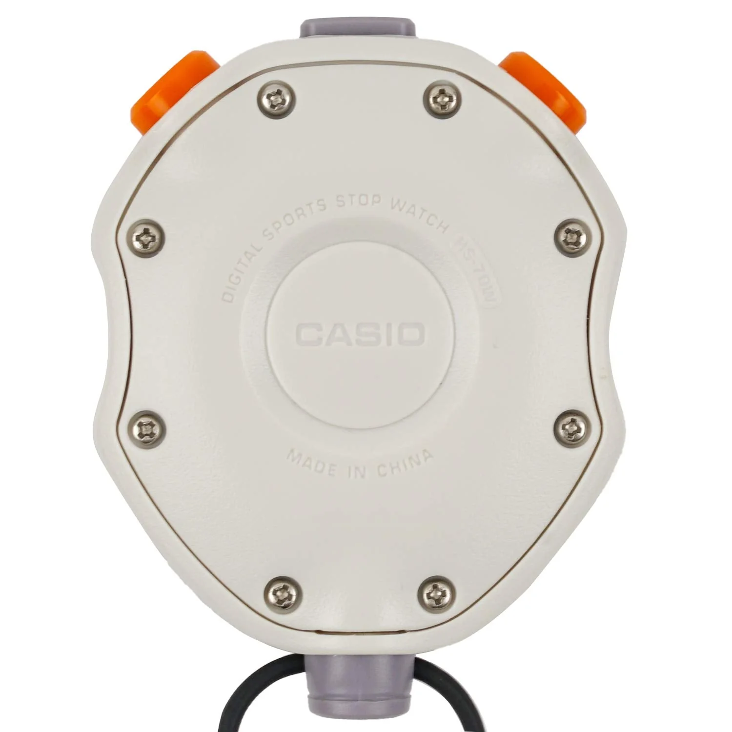 CASIO Stopwatch with Lap/Split Time  2 Memories  50m Water Resistant  Silent Mode  White HS-70W-8JH - Image 3