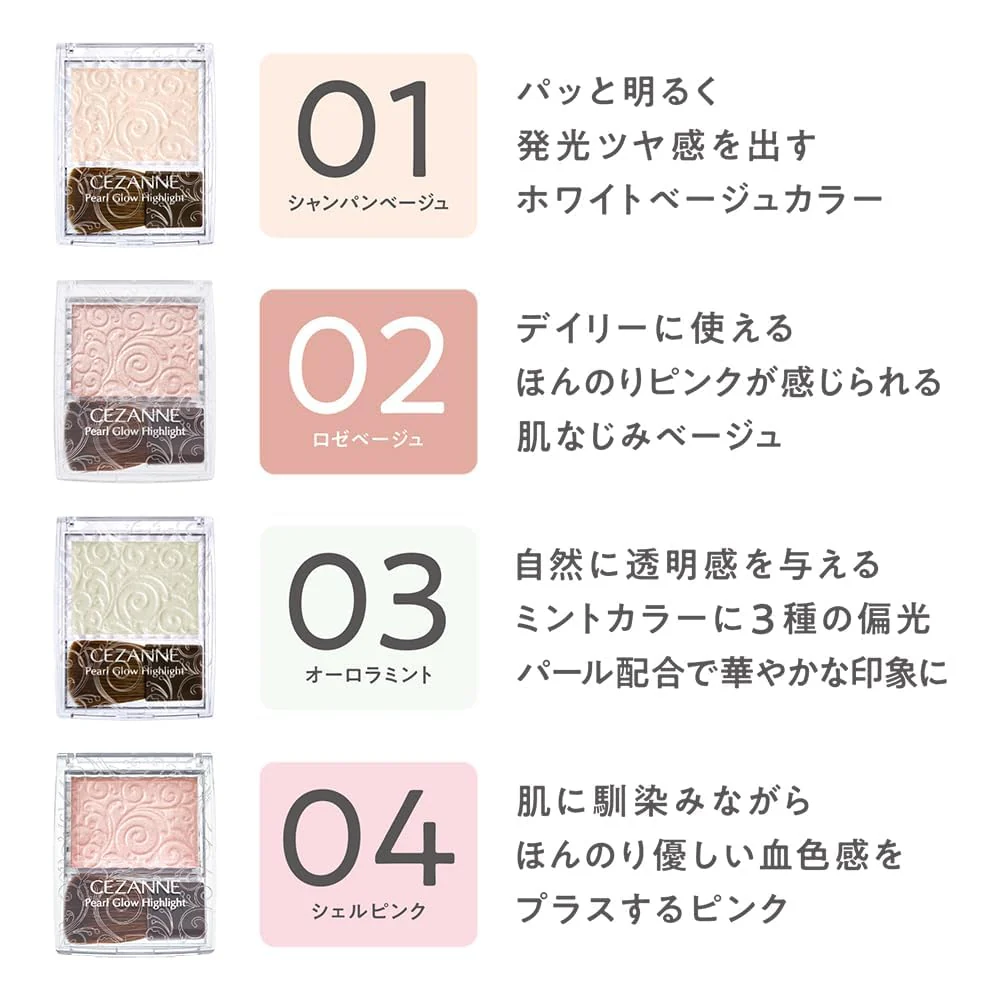 CEZANNE Pearl Glow Highlighter 2.4g - Image 6