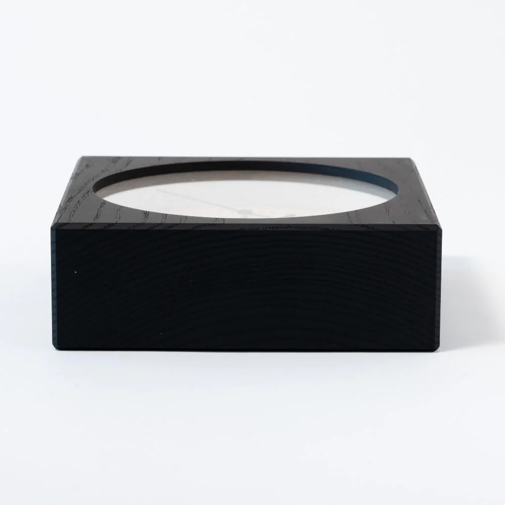CHAMBRE Line Desk Clock CH-075BK Silent Non-Ticking Table Clock Made in Japan - Image 5