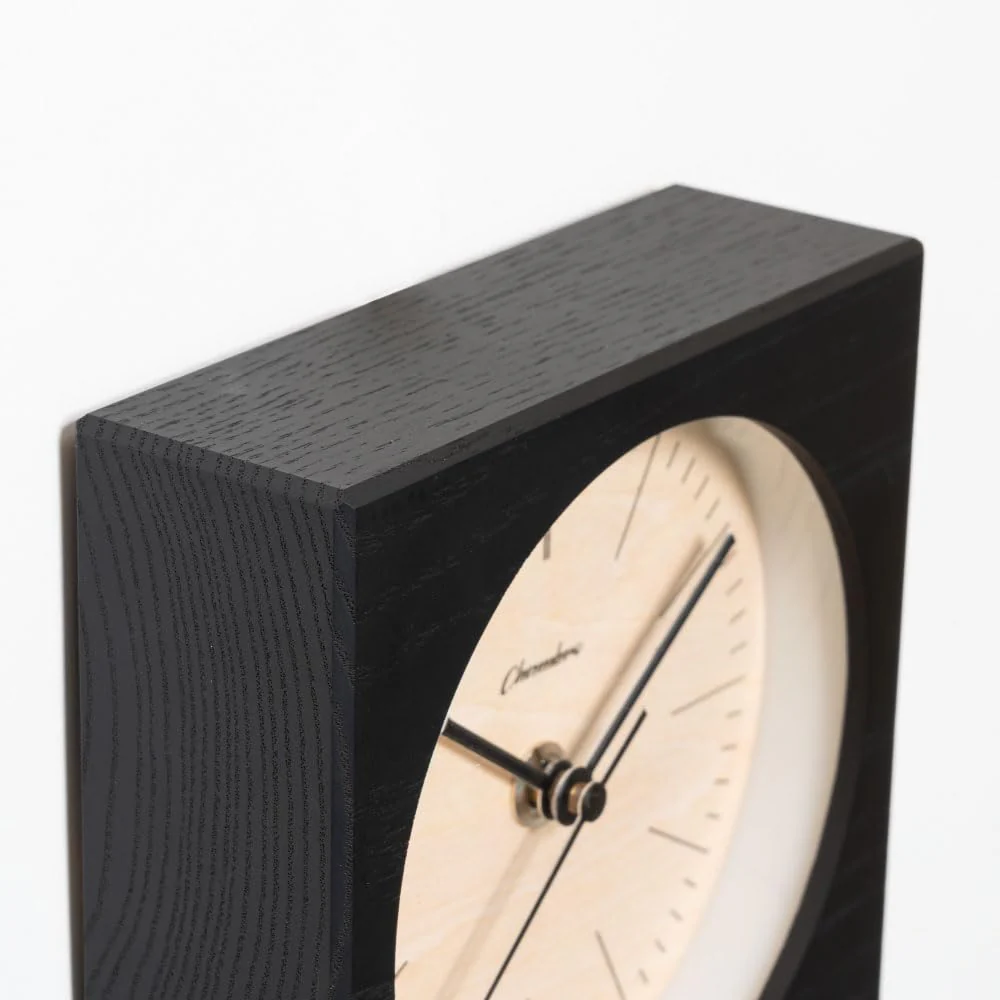 CHAMBRE Line Desk Clock CH-075BK Silent Non-Ticking Table Clock Made in Japan - Image 6